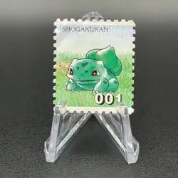 Bulbasaur Pokemon Stamp Card Shogakukan Nintendo Japanese TCG Vintage S115-50 - Image 1