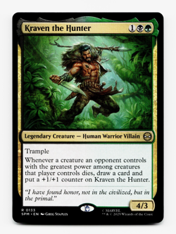 Kraven the Hunter [Marvel's Spider-Man] MTG Magic NM/M 💀🌳 *Ships Meow!* - Image 1