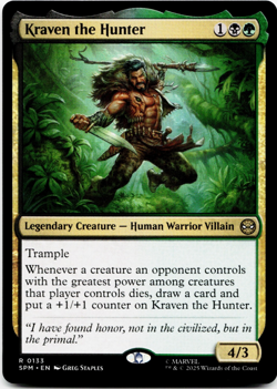 Kraven the Hunter [Marvel's Spider-Man] MTG Magic NM/M 💀🌳 *Ships Meow!* - Image 3