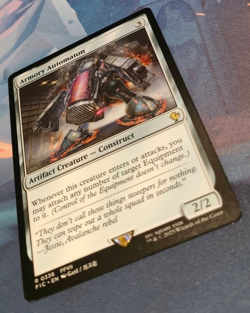 Armory Automaton - Final Fantasy Commander - Rare - NM (see pics) MTG - Image 3