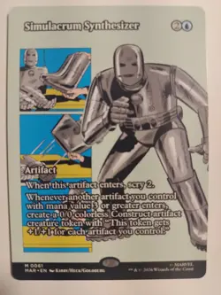 Simulacrum Synthesizer (Borderless) 61 Marvel Universe Eternal-Legal MTG Regular - Image 1