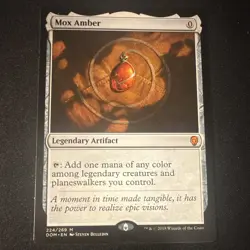 Wizards of the Coast MTG Mox Amber DOM Regular Mythic #224/269 - Image 1