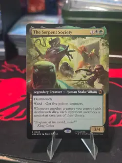 MTG: Marvels Superheroes - Serpent Society (Extended Art; Foil) - Rare - 424 -NM - Image 3