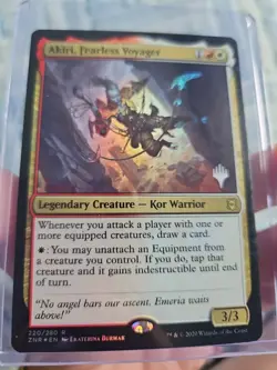 MTG ZNR Akiri, Fearless Voyager HOLO FOIL 220/280 PACK FRESH Magic Planeswalker - Image 2