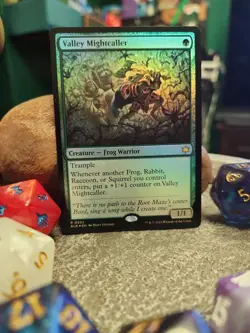 MTG Valley Mightcaller - Foil art - Bloomburrow #0202 - Image 1