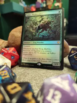 MTG Valley Mightcaller - Foil art - Bloomburrow #0202 - Image 2