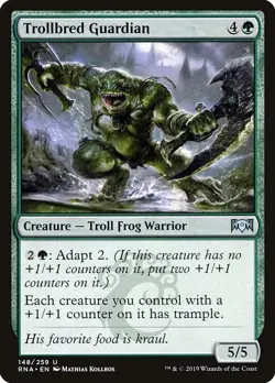 Trollbred Guardian 1x FOIL RNA MTG Ravnica Allegiance Uncommon MINT green - Image 1