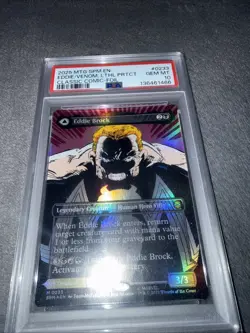 2025 MTG MARVEL'S SPIDER-MAN #0233 EDDIE BROCK/VENOM, LETHAL PROTECTOR PSA 10 - Image 1