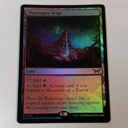 Magic: The Gathering Thornspire Verge 0270 DSKM Foil Rare Land - Image 4