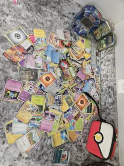 370 Pokemon Lot Of Cards With Case And Tins Read Description - Image 5