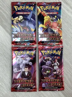 Pokemon Destined Rivals Sleeved Booster Pack (X4) - All Arts - New & Sealed - Image 1