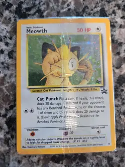 Meowth #10 Game Boy Black Star Promo Holo Pokemon 2000 WOTC NM Sealed - Image 1