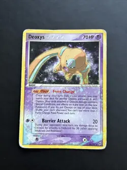 Pokemon TCG Deoxys (Defense) EX Deoxys 18/107 Non Holo Rare DMG - Image 1