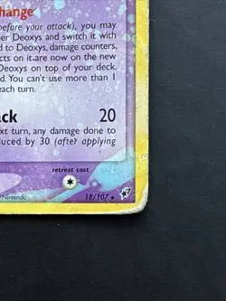 Pokemon TCG Deoxys (Defense) EX Deoxys 18/107 Non Holo Rare DMG - Image 4