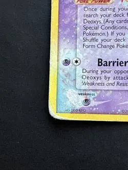 Pokemon TCG Deoxys (Defense) EX Deoxys 18/107 Non Holo Rare DMG - Image 5