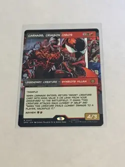 Carnage Crimson Chaos Borderless MTG Marvel's Spider-Man #227 NP - Image 1