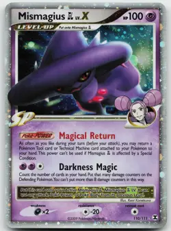 Mismagius GL LV.X 110/111 Holo Pokemon Rising Rivals - LP - Image 1
