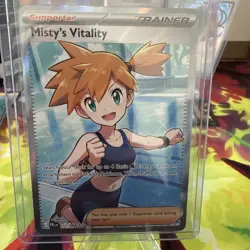 Misty's Vitality 111/084 ME05: Pitch Black NM Pokemon TCG Ultra Rare - Image 1