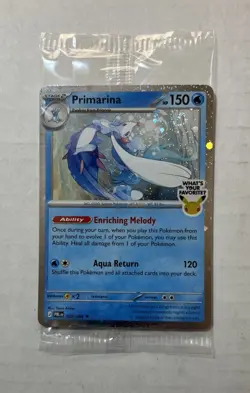 Primarina Holo Foil Stamped 30th B&N Promo - Sealed - Pitch Black ME05 Pokemon - Image 1