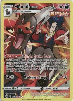 Houndoom TG10/TG30 Holo Brilliant Stars Trainer Gallery Pokemon NM - Image 1