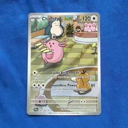 Chansey 187/167 Twilight Masquerade Illustration Rare Full Art Holo Pokemon TCG - Image 1