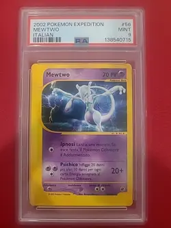 Pokemon Mewtwo Card 56/165 Expedition Base Set Non-Holo Rare - Image 1