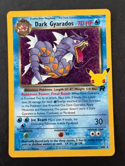 Dark Gyarados 8/82 Celebrations: Classic Collection Holo NM Pokemon Card - Image 1