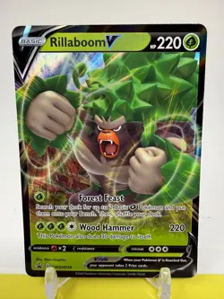 Rillaboom V - Holo Promo SWSH: Sword & Shield Promo Cards SWSH014 NM P5 - Image 2