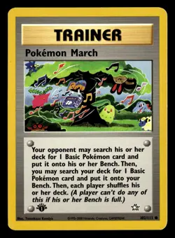 Pokemon March 102/111 1st Edition Common Neo Genesis Pokemon Card - Image 2
