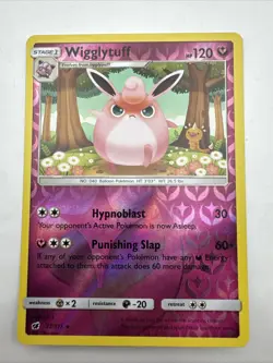 Pokemon TCG Wigglytuff Crimson Invasion Reverse Holo Card 72/111 - Image 1