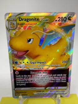 Dragonite VSTAR 050/078 Holo VSTAR Rare Pokemon GO Pokemon Near Mint P7 - Image 2