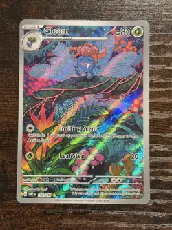Gloom 198/197 Illustration Rare Obsidian Flames Pokemon Holo Near Mint - Image 1