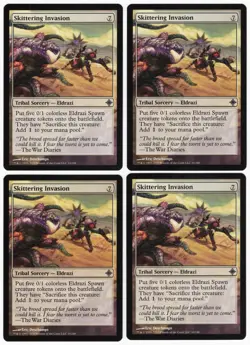 Skittering Invasion x4 4x 2010 Rise of the Eldrazi PLAYSET Sorcery MTG NM AZ1 - Image 1