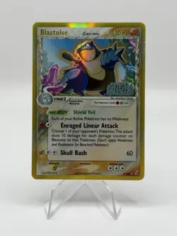 Pokemon TCG Blastoise 2/100 EX Crystal Guardians Reverse Holo Delta Species - MP - Image 1