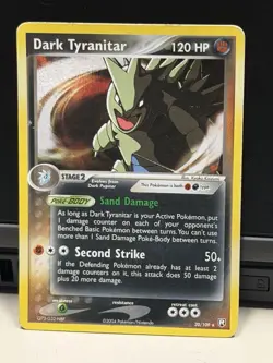 Pokemon TCG Dark Tyranitar Deck Exclusives 020/109 Holo Rare English 120HP 2004 - Image 3