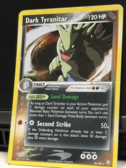 Pokemon TCG Dark Tyranitar Deck Exclusives 020/109 Holo Rare English 120HP 2004 - Image 4