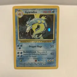 Gyarados 007/130 Base Set 2 Holo Pokemon Vintage TCG - Image 1