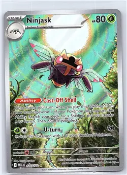 NINJASK 137/132 ILLUSTRATION RARE MEGA EVOLUTION POKEMON HOLO NEAR MINT - Image 1