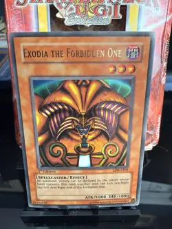 Yu-Gi-Oh! Exodia The Forbidden One Ultra Rare Card LOB-E101 1st Edition - Image 1