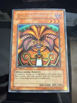 Yu-Gi-Oh! Exodia The Forbidden One Ultra Rare Card LOB-E101 1st Edition - Image 3