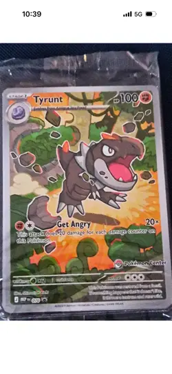 Tyrunt 070 Pokemon Center Promo Sealed - Image 1