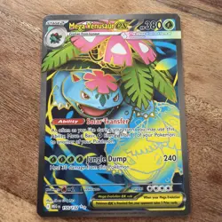 Pokemon TCG Mega Venusaur EX Full Art 155/132 Mega Evolutions NM - Image 1