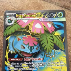Pokemon TCG Mega Venusaur EX Full Art 155/132 Mega Evolutions NM - Image 2