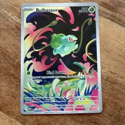 Bulbasaur 133/132 Mega Evolutions Illustration Rare Pokemon Card TCG - Image 1
