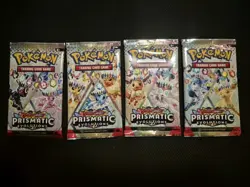 Pokemon TCG - Prismatic Evolutions Booster Packs (x4) Full Art Set SEALED - Image 1