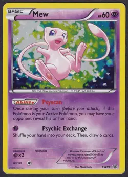 Pokemon Mew BW98 Holo Black Star Promo SWIRL - Image 1