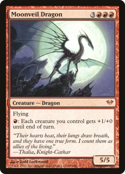 Moonveil Dragon #99 (MP) Dark Ascension DKA Magic MTG - Image 1