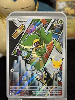 Pokemon TCG Snivy Holo Promo Card 5/25 30th Anniversary Celebrations - Image 1