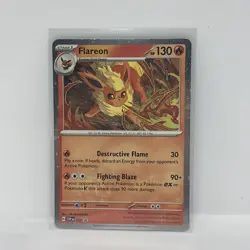 Pokemon TCG Flareon SVP 167 Prismatic Evolutions Promo Card NM - Image 1