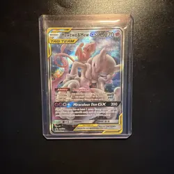 Pokemon TCG Mewtwo & Mew GX TAG TEAM GX SM191 SM Promo Holo English - Image 1